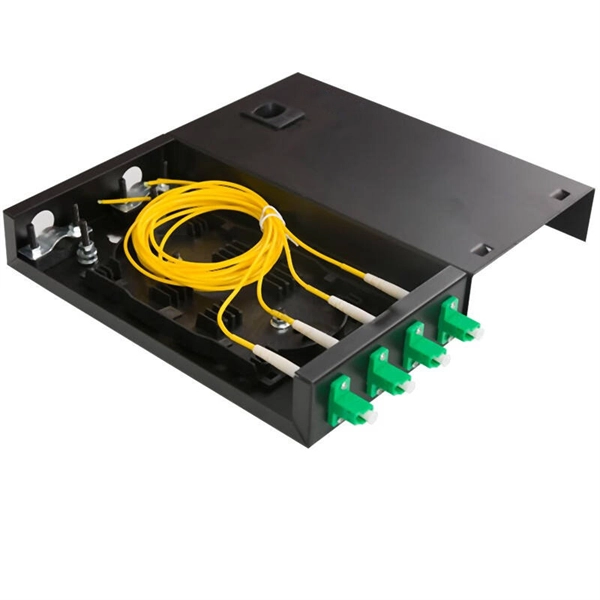 Is the optical receiver connected via network cable 