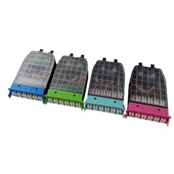 What colors are inside a 6-core optical fiber cable 